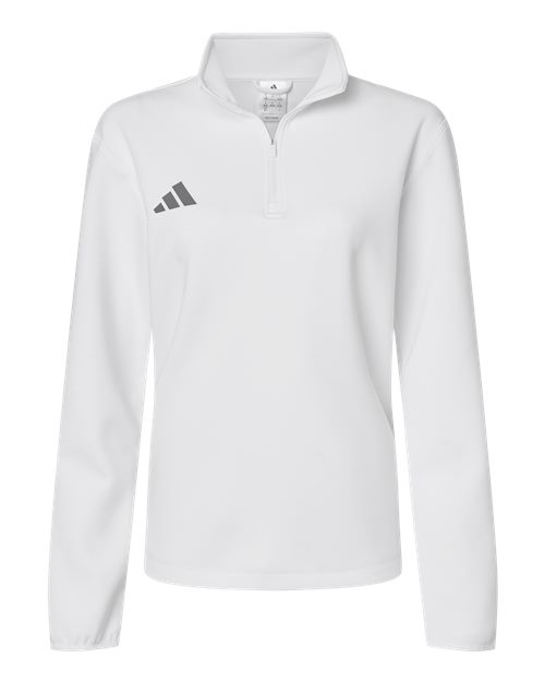 Adidas Women's 3-Stripes Quarter-Zip Pullover