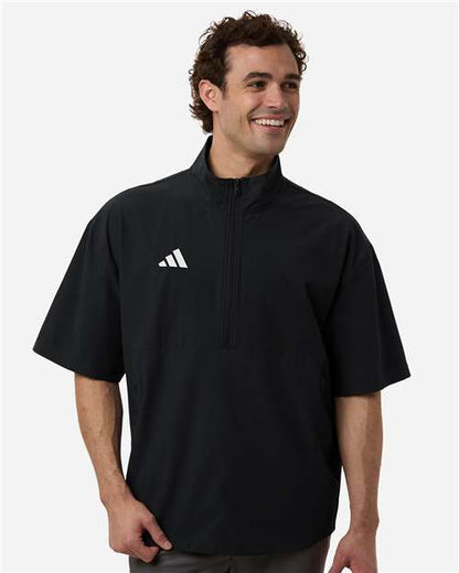 Adidas Men's Short Sleeve Quarter-Zip Pullover