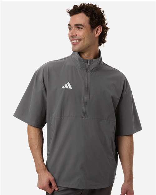 Adidas Men's Short Sleeve Quarter-Zip Pullover