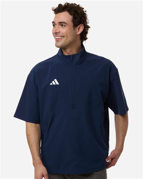 Adidas Men's Short Sleeve Quarter-Zip Pullover