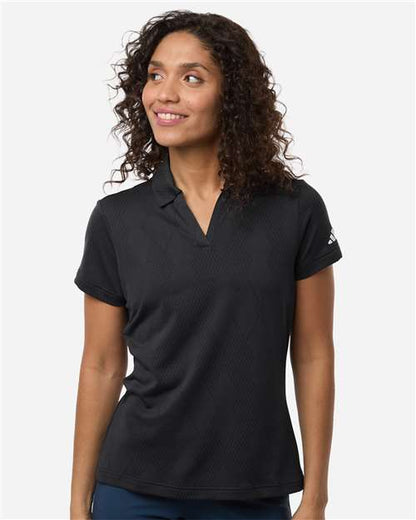 Adidas Women's Textured Jacquard Polo