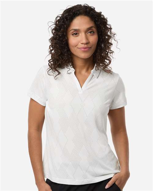 Adidas Women's Textured Jacquard Polo