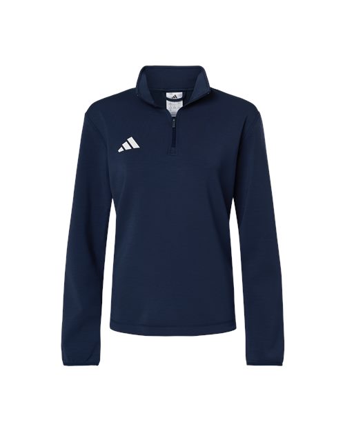 Adidas Women's 3-Stripes Quarter-Zip Pullover