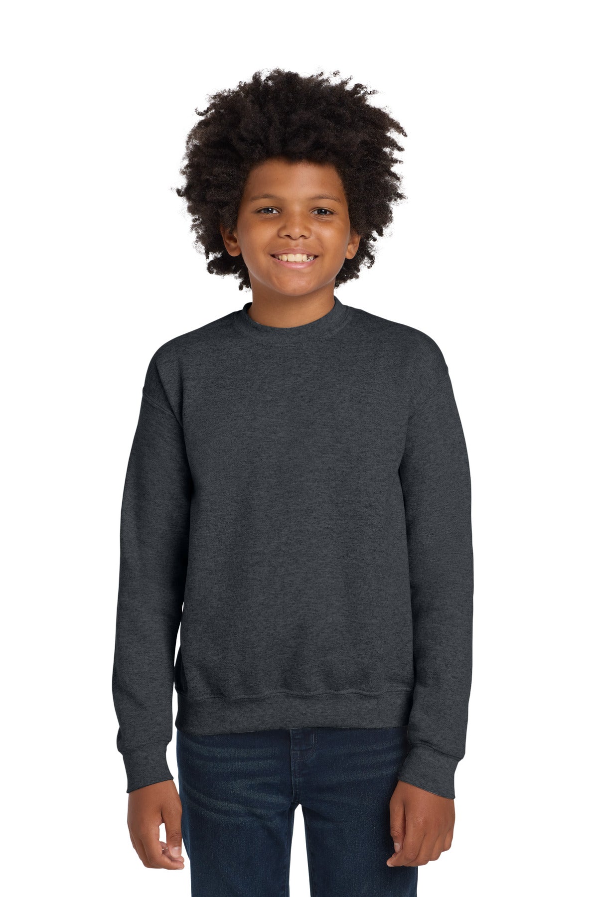 Gildan   Youth Heavy Blend Crewneck Sweatshirt.  18000B