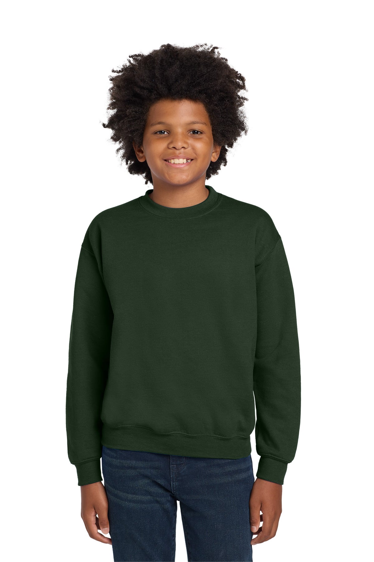 Gildan   Youth Heavy Blend Crewneck Sweatshirt.  18000B