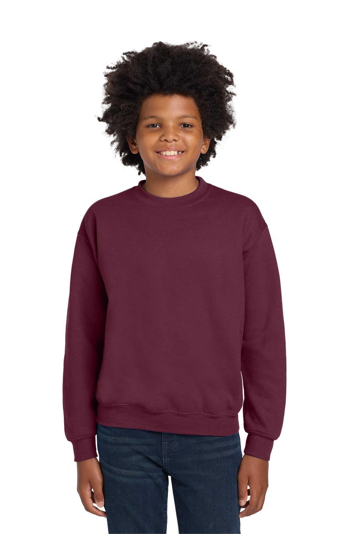 Gildan   Youth Heavy Blend Crewneck Sweatshirt.  18000B