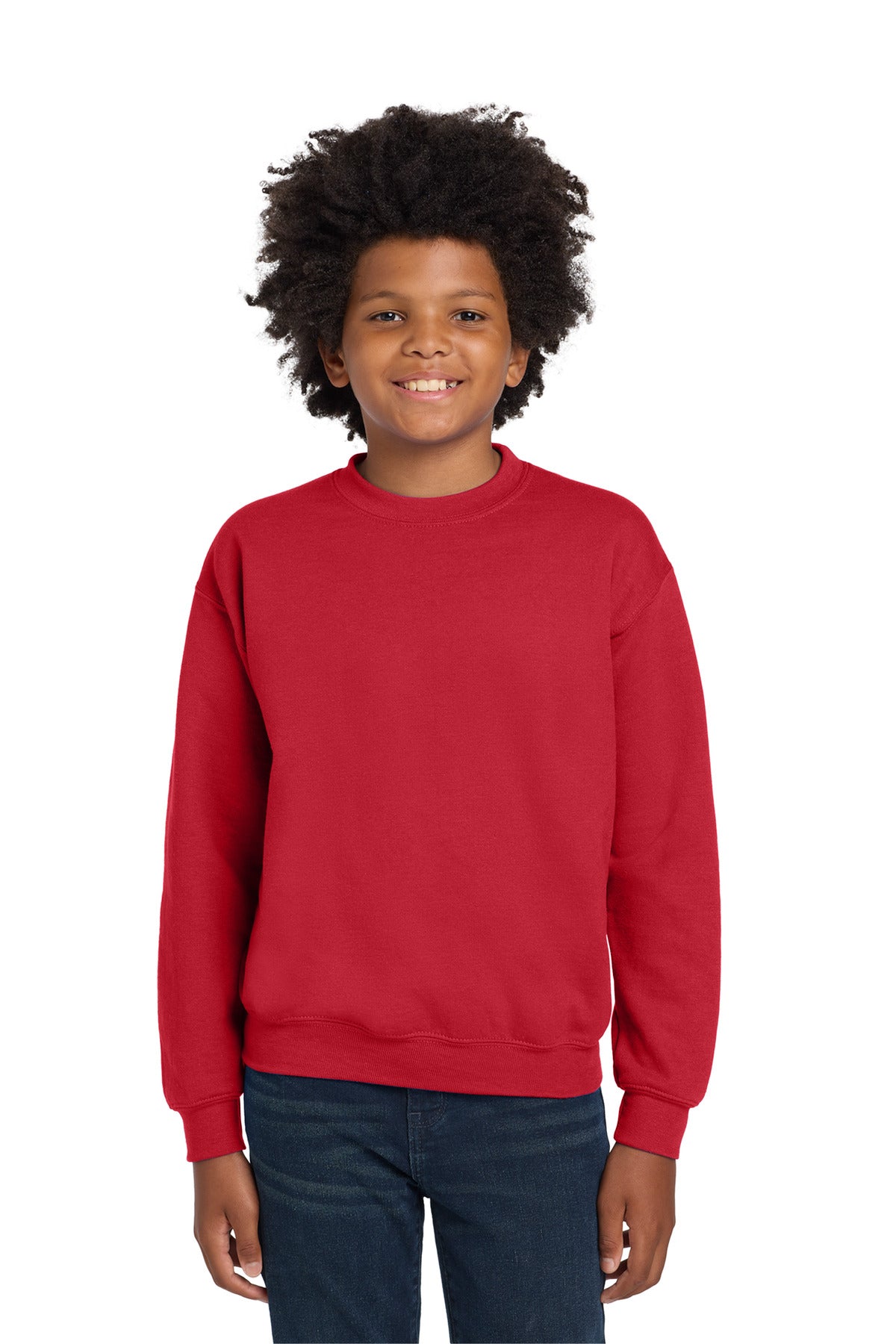 Gildan   Youth Heavy Blend Crewneck Sweatshirt.  18000B