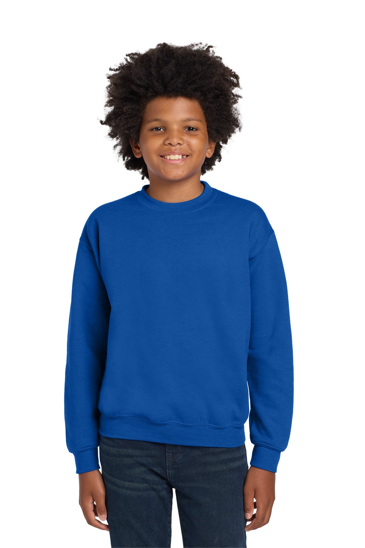 Gildan   Youth Heavy Blend Crewneck Sweatshirt.  18000B