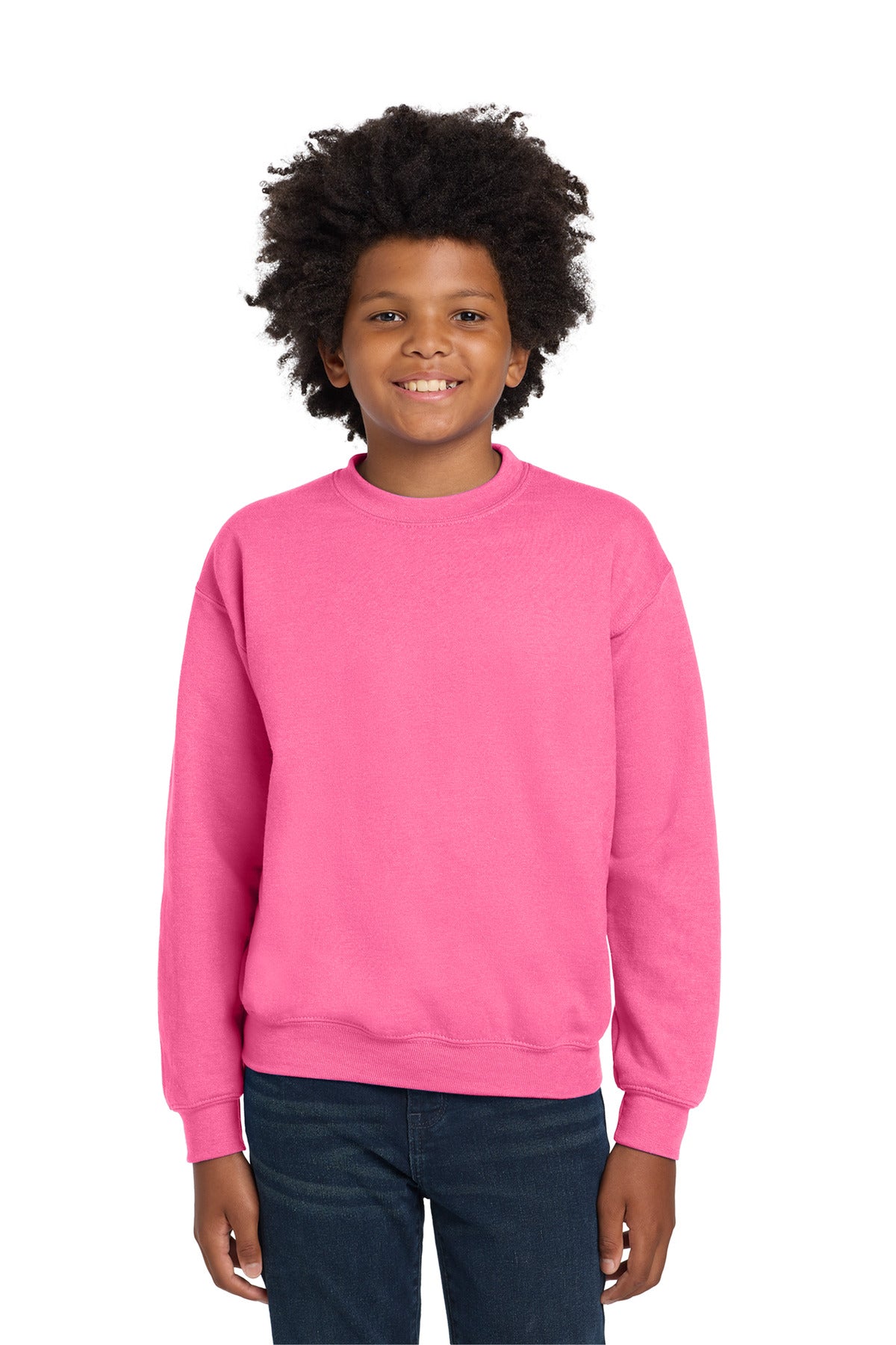 Gildan   Youth Heavy Blend Crewneck Sweatshirt.  18000B