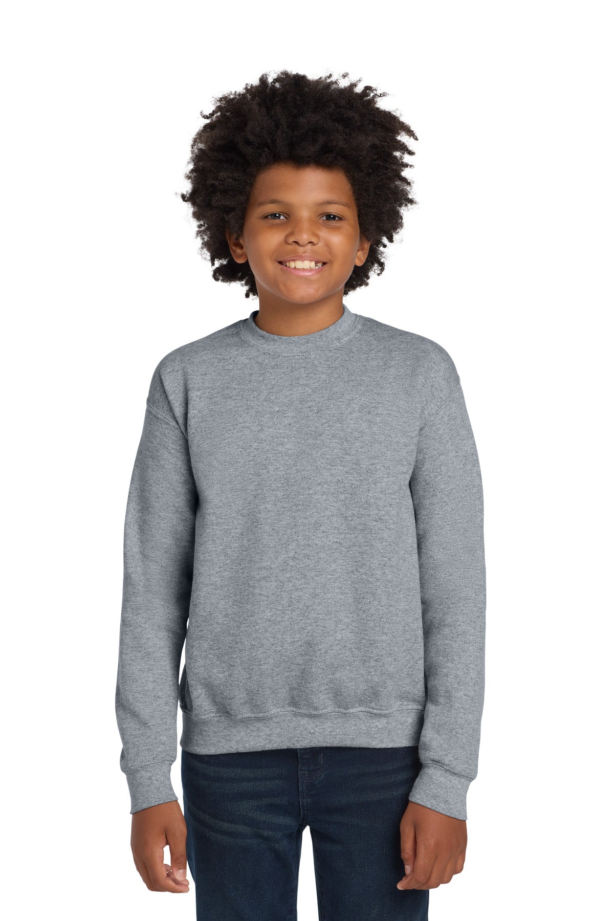 Gildan   Youth Heavy Blend Crewneck Sweatshirt.  18000B