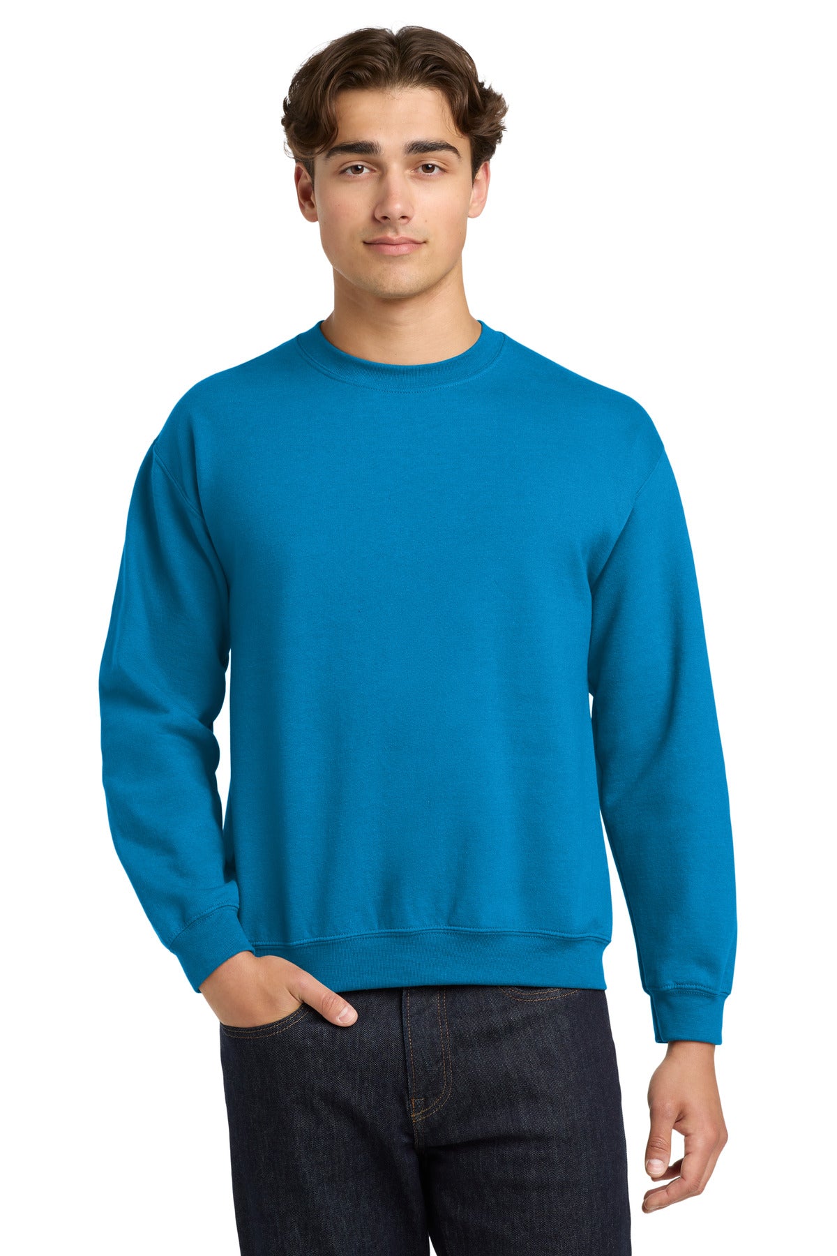 Gildan   Heavy Blend Crewneck Sweatshirt.  18000