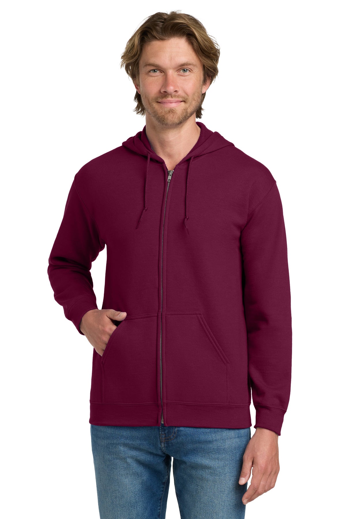 Gildan ®  - Heavy Blend™ Full-Zip Hooded Sweatshirt. 18600 | Add Your Logo
