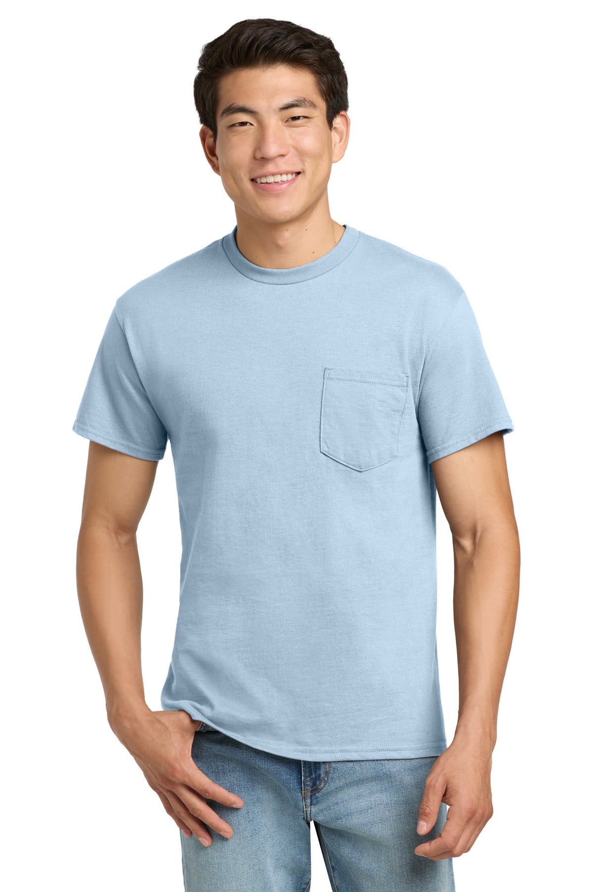 Gildan   - Ultra Cotton   100% US Cotton T-Shirt with Pocket.  2300