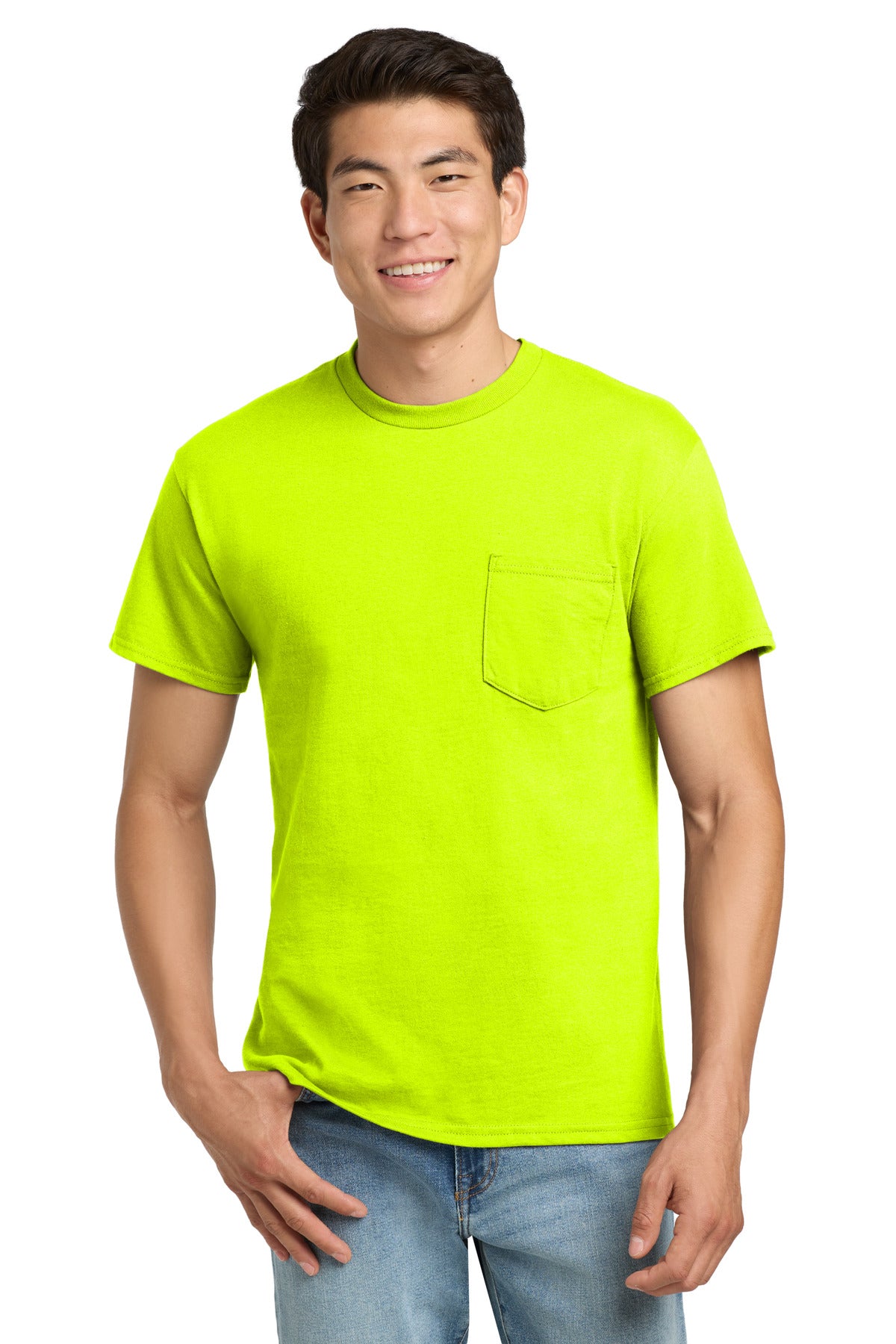 Gildan   - Ultra Cotton   100% US Cotton T-Shirt with Pocket.  2300