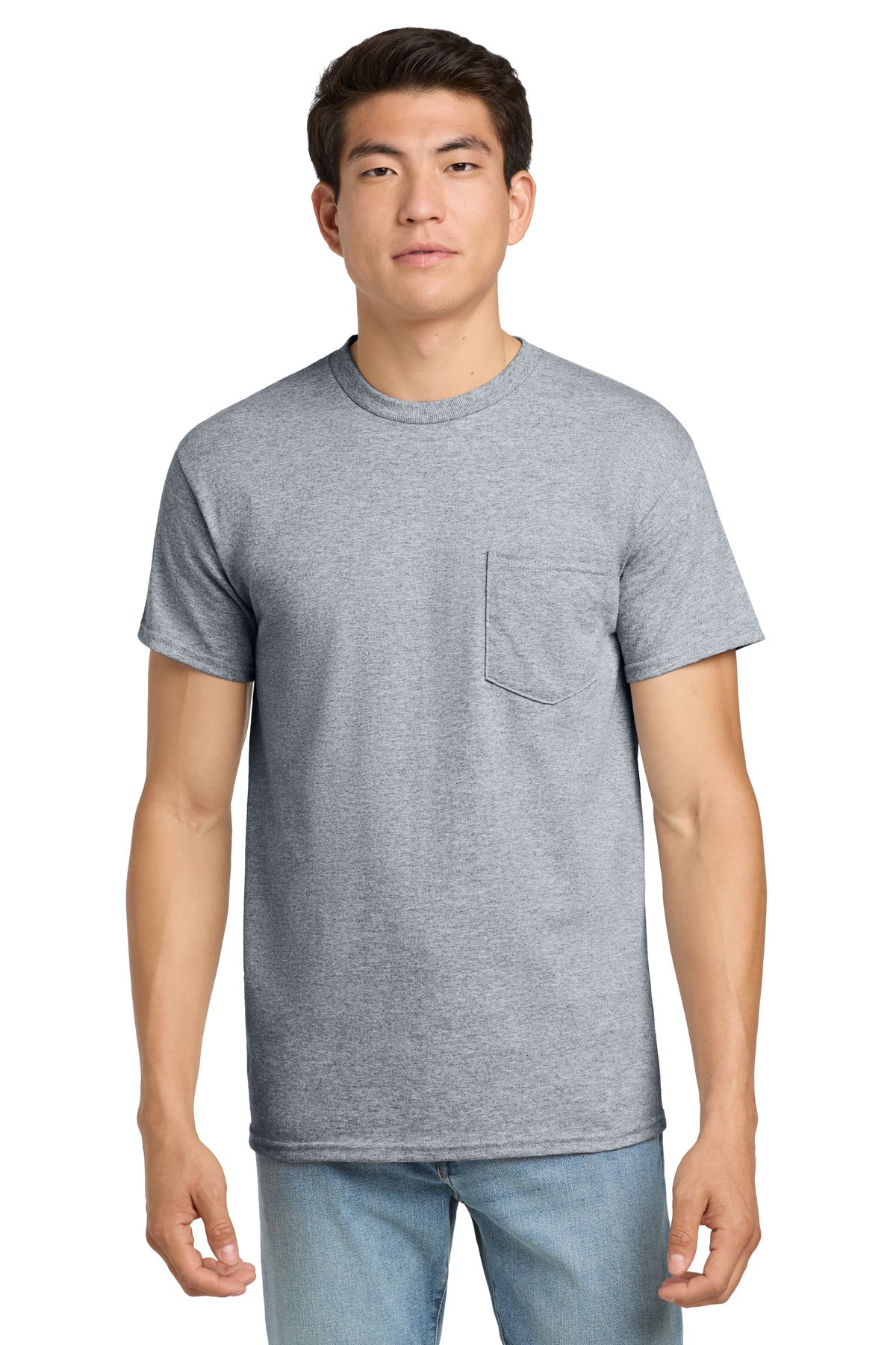 Gildan   - Ultra Cotton   100% US Cotton T-Shirt with Pocket.  2300