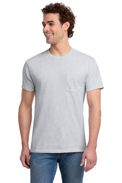 Jerzees   -  Dri-Power   50/50 Cotton/Poly Pocket T-Shirt.  29MP