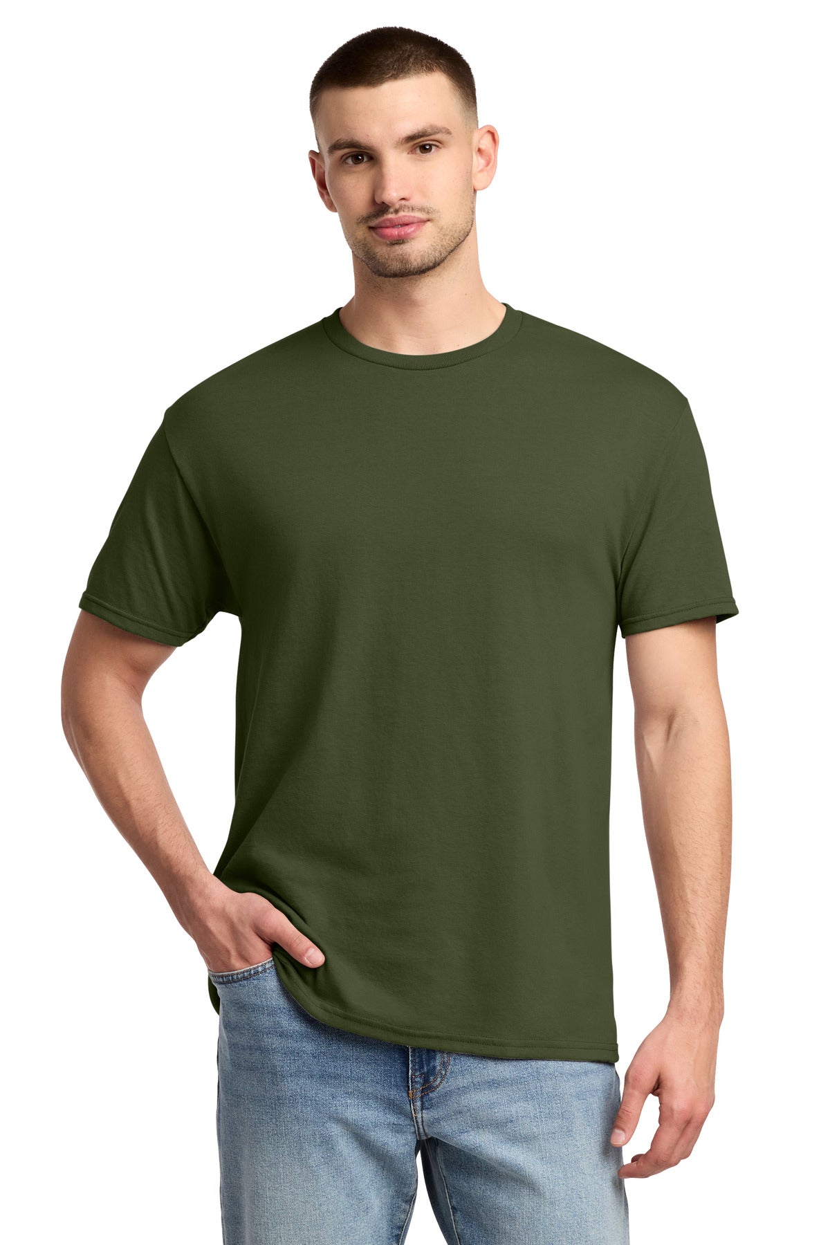 Jerzees   -  Dri-Power   50/50 Cotton/Poly T-Shirt.  29M