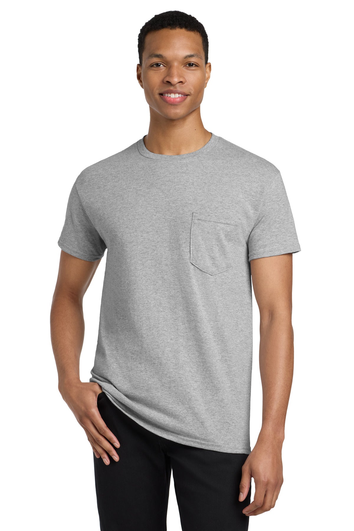 Gildan  ®  Heavy Cotton  ™  100% Cotton Pocket T-Shirt. 5300 | Add Your Logo