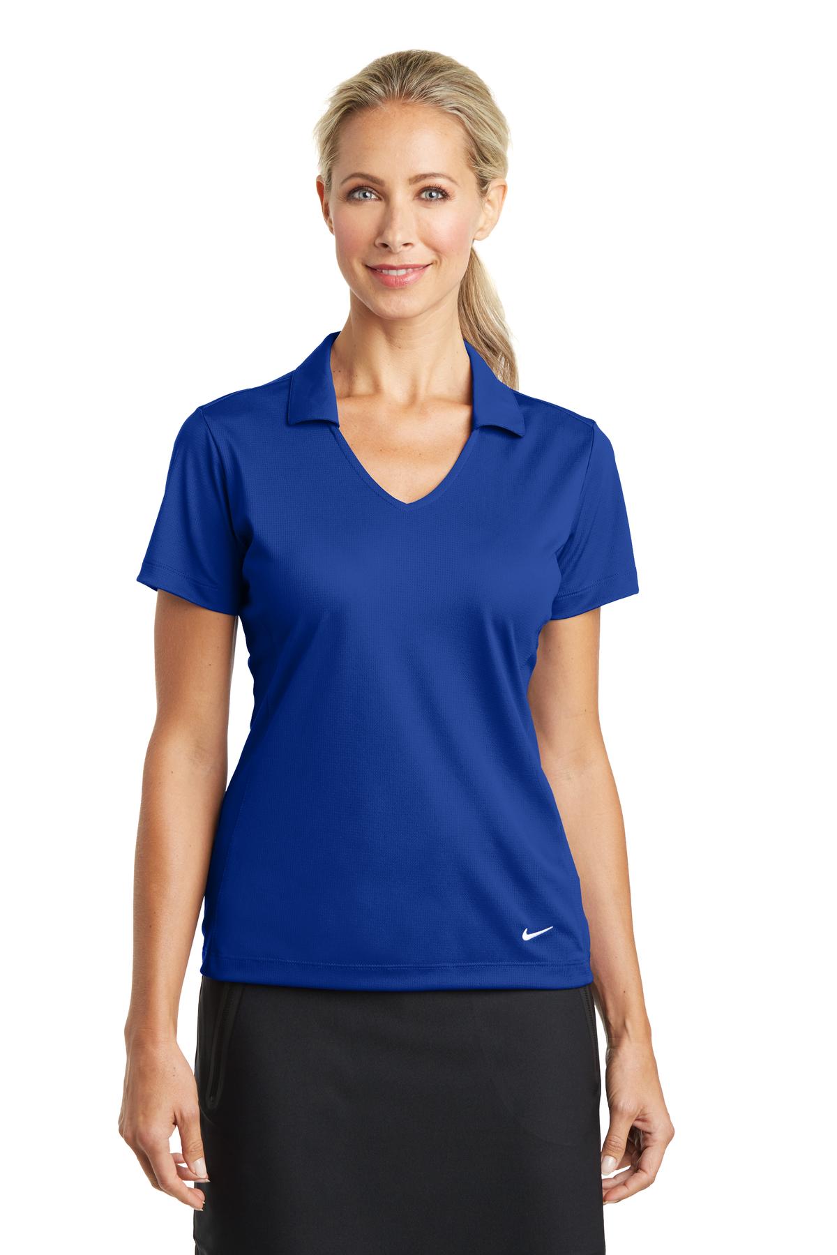 Nike Women's Dri-FIT Vertical Mesh Polo. 637165 | Add Your Logo