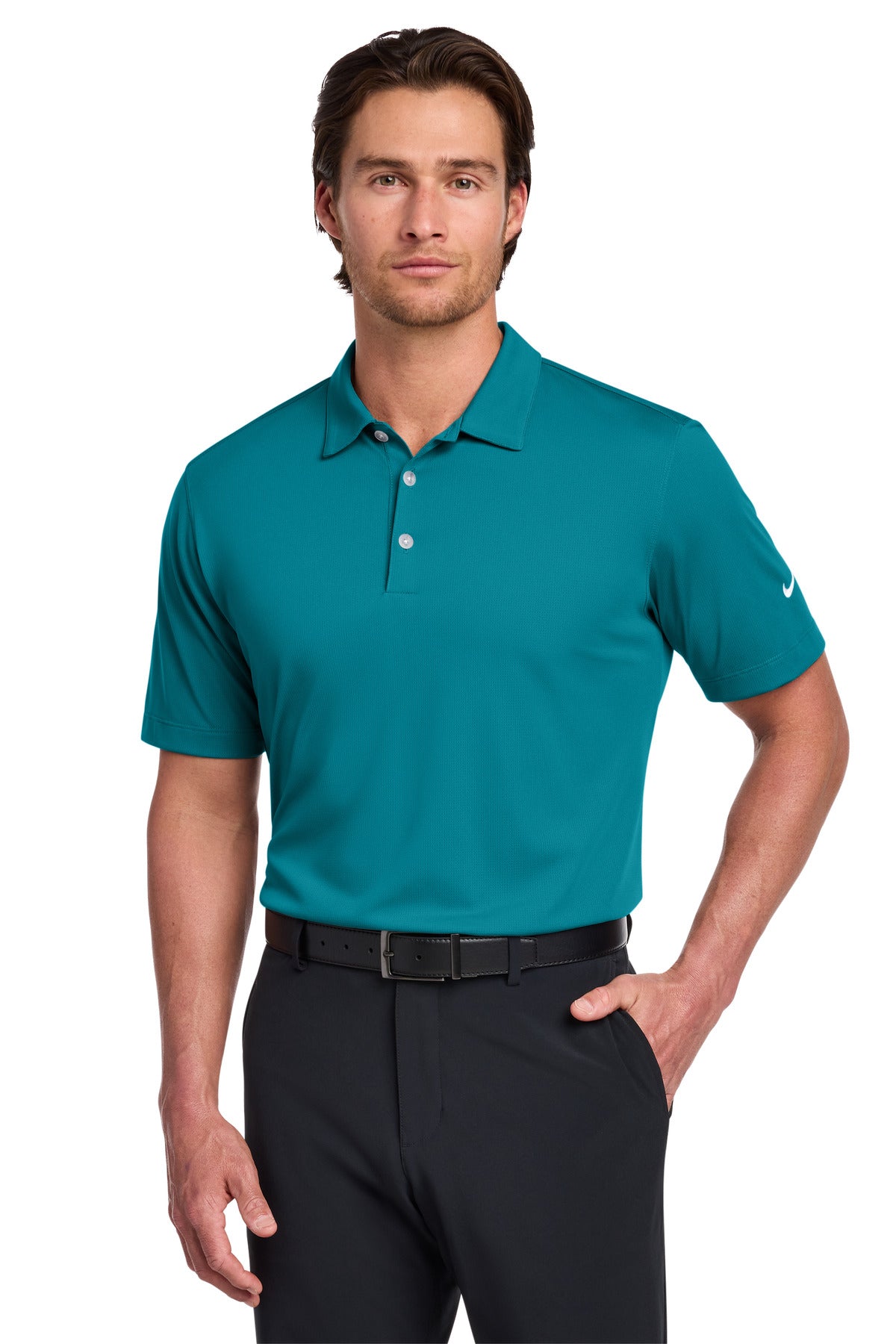 Nike Dri-FIT Vertical Mesh Polo. 637167 | Add Your Logo