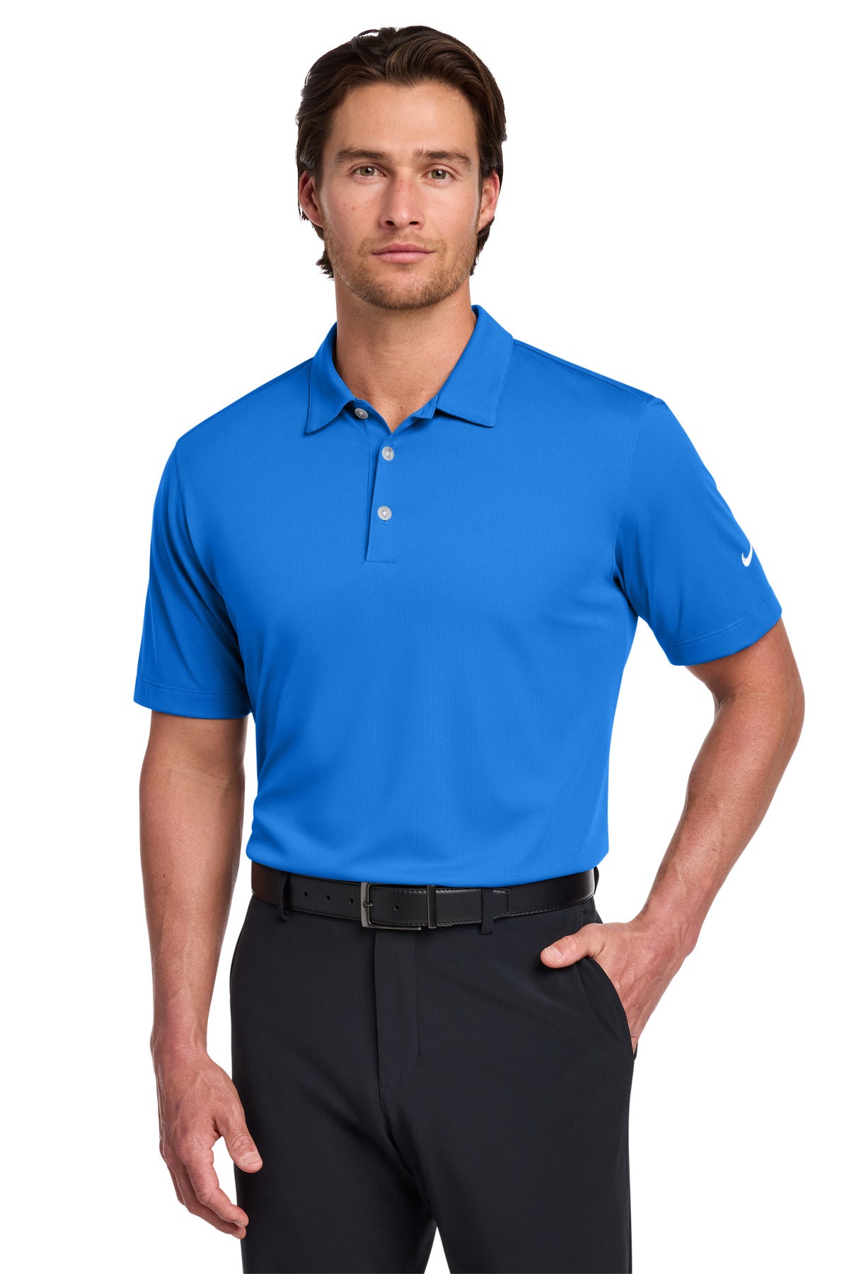 Nike Dri-FIT Vertical Mesh Polo. 637167 | Add Your Logo