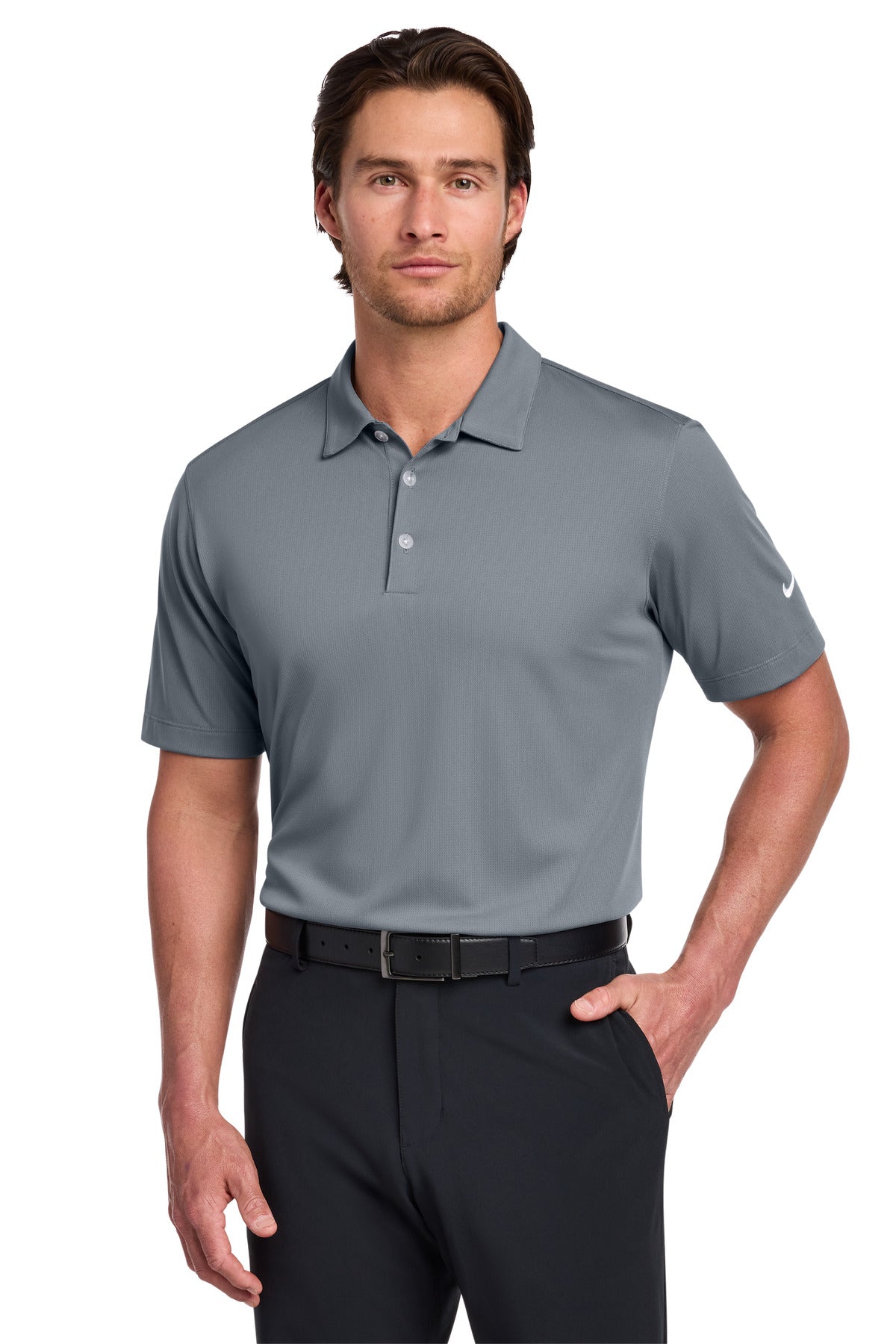 Nike Dri-FIT Vertical Mesh Polo. 637167 | Add Your Logo
