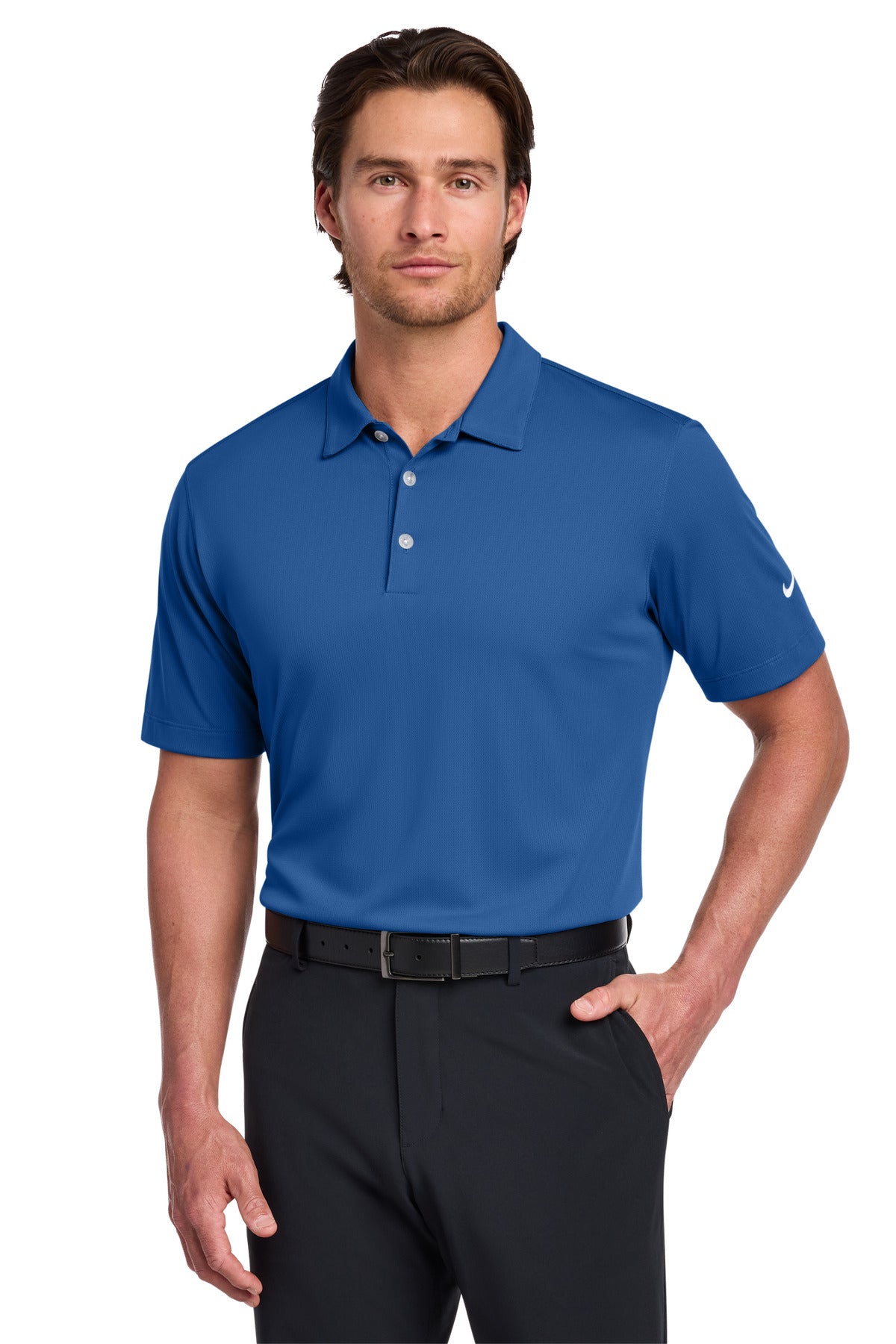 Nike Dri-FIT Vertical Mesh Polo. 637167 | Add Your Logo