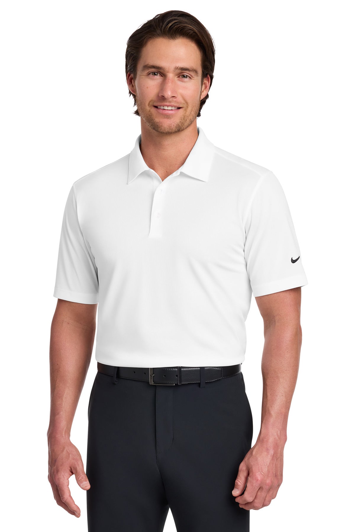 Nike Dri-FIT Vertical Mesh Polo. 637167 | Add Your Logo