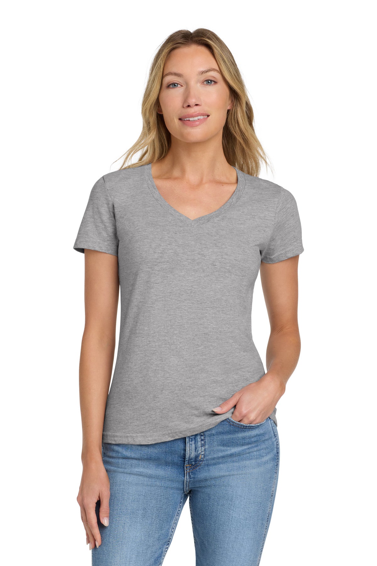 Gildan Softstyle ®  Women's Fit V-Neck T-Shirt. 64V00L | Add Your Logo