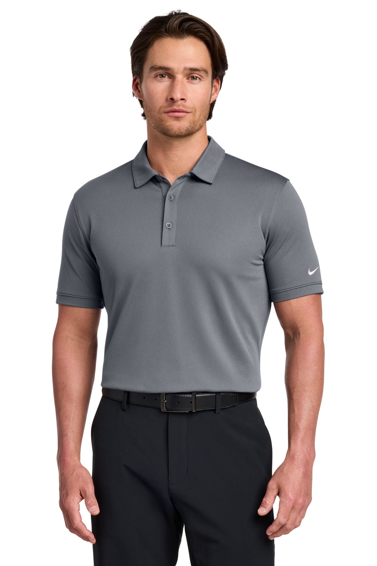 Nike Dri-FIT Solid Icon Pique Modern Fit Polo.  746099 | Add Your Logo