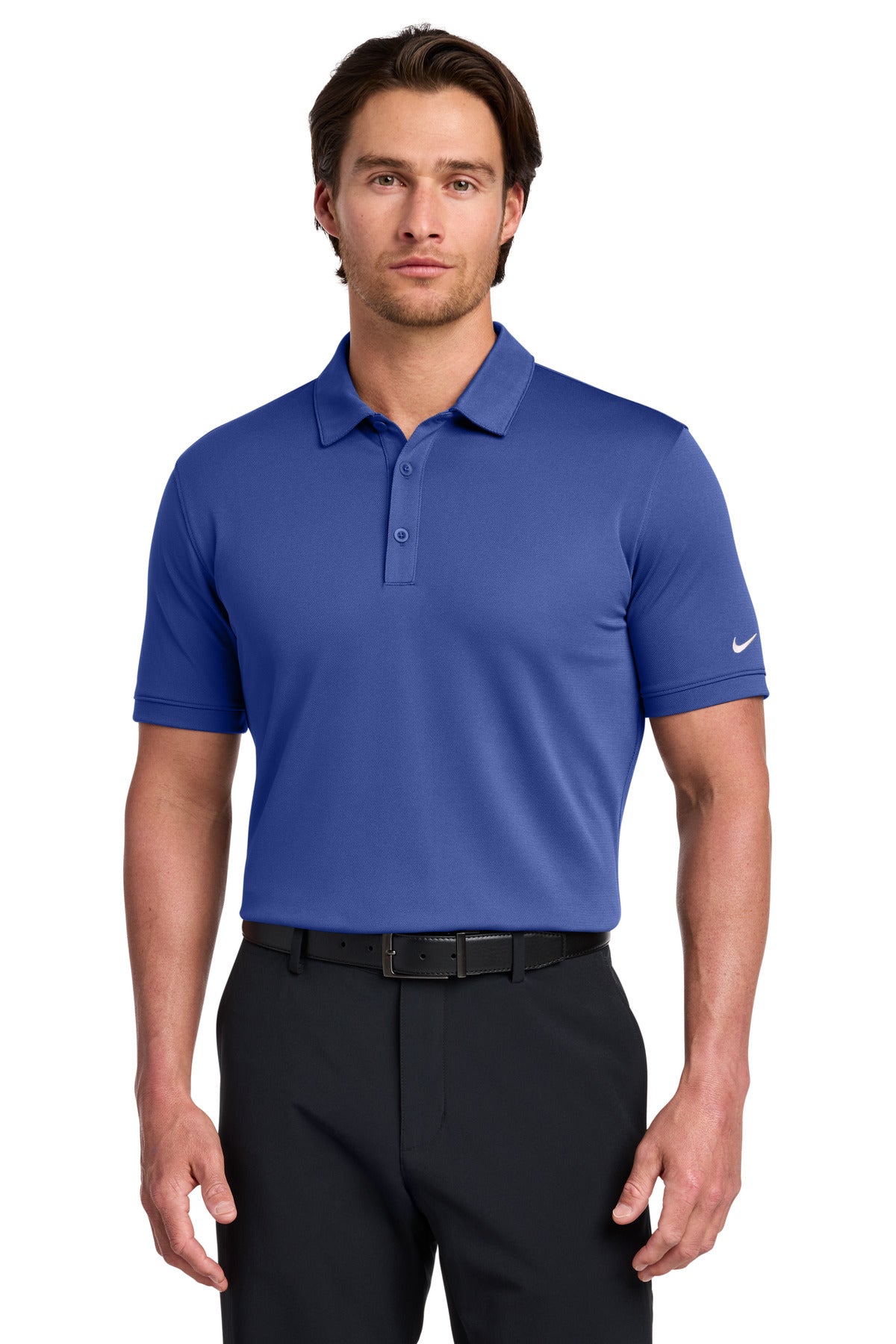 Nike Dri-FIT Solid Icon Pique Modern Fit Polo.  746099 | Add Your Logo