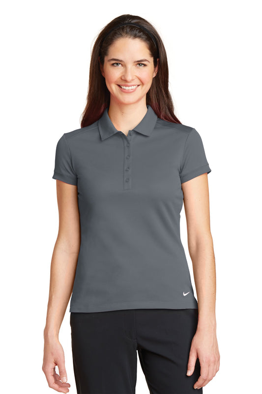 Nike Women's Dri-FIT Solid Icon Pique Modern Fit Polo.  746100 | Add Your Logo