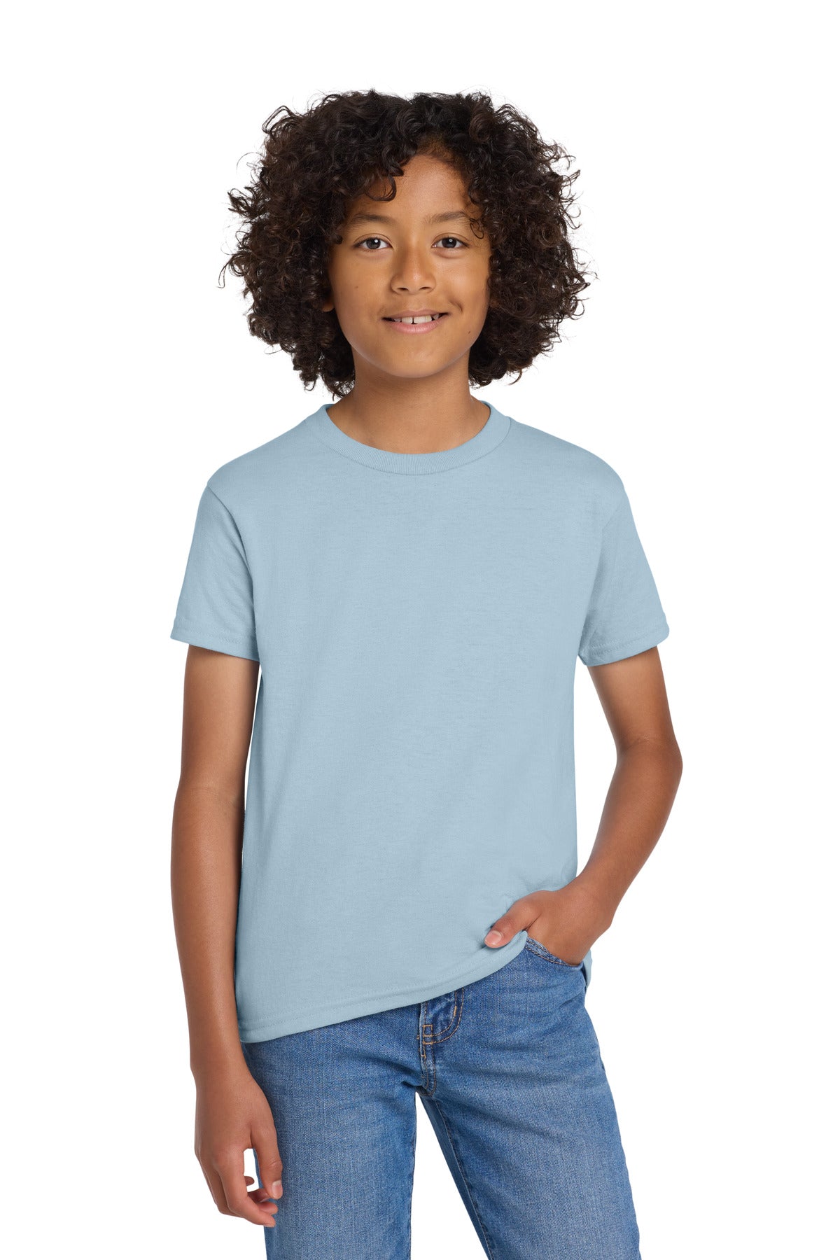 Gildan   Youth DryBlend   50 Cotton/50 Poly T-Shirt.  8000B