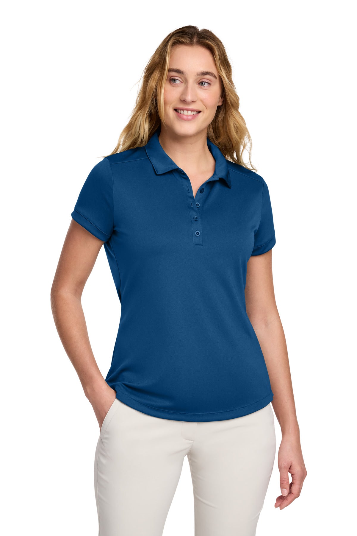 Nike Women's Dri-FIT Players Modern Fit  Polo. 811807 | Add Your Logo