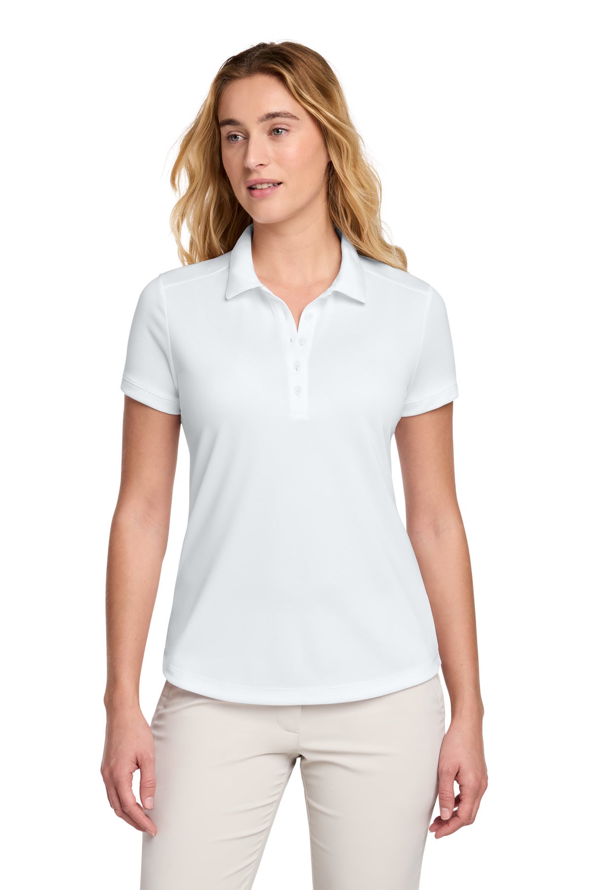 Nike Women's Dri-FIT Players Modern Fit  Polo. 811807 | Add Your Logo