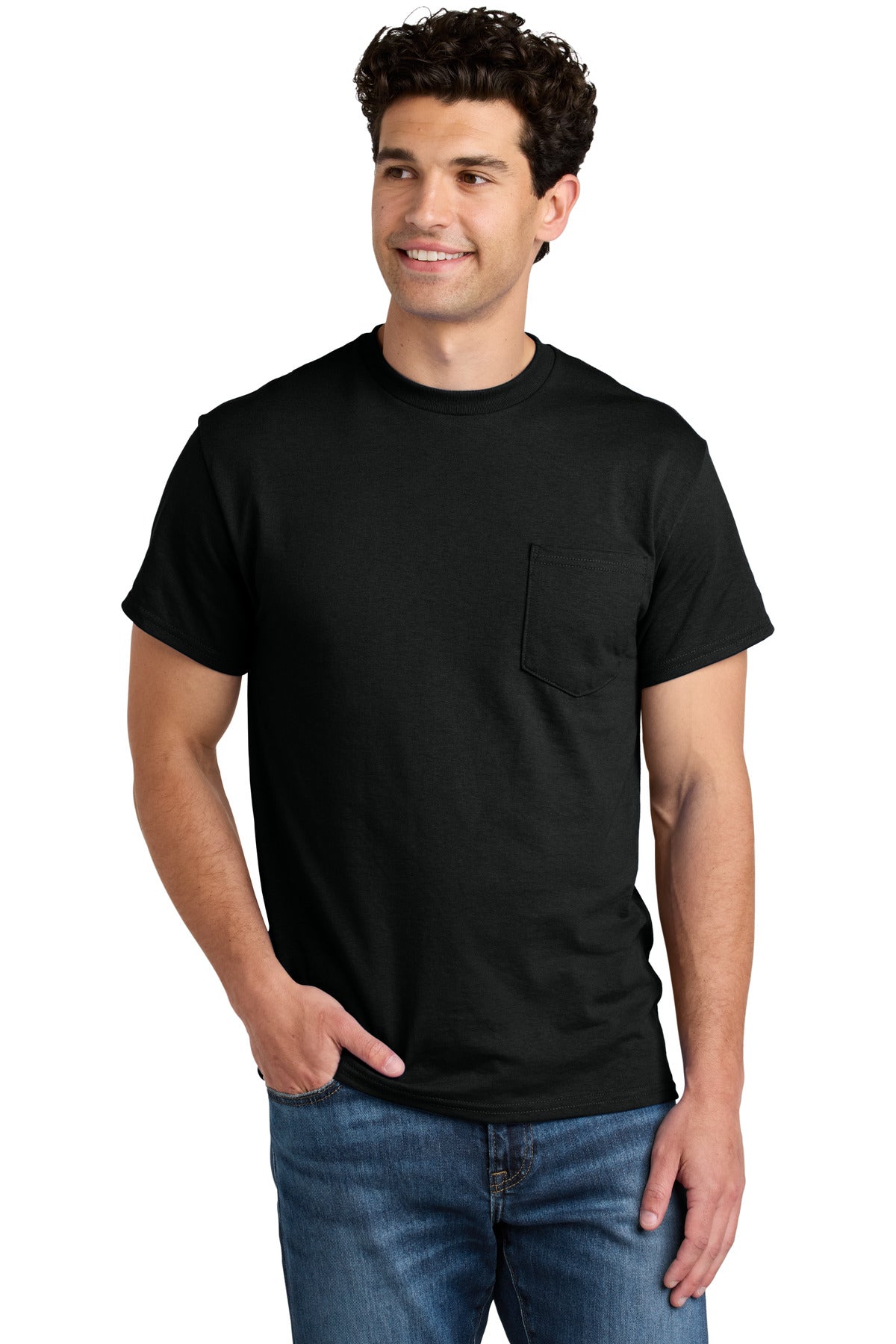 Gildan ®  - DryBlend ®  50 Cotton/50 Poly Pocket T-Shirt. 8300 | Add Your Logo