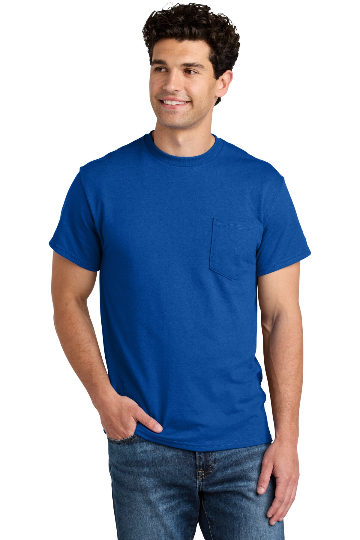 Gildan ®  - DryBlend ®  50 Cotton/50 Poly Pocket T-Shirt. 8300 | Add Your Logo
