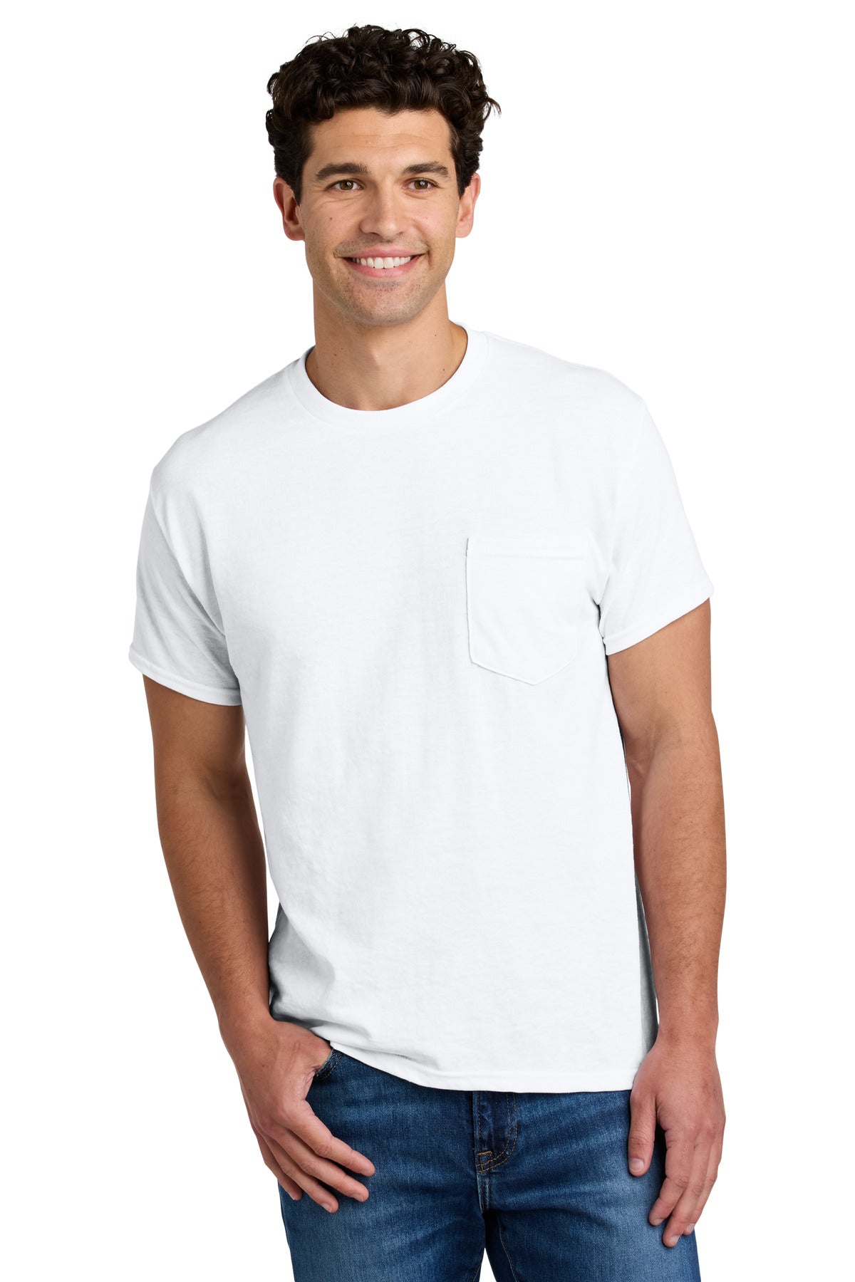 Gildan ®  - DryBlend ®  50 Cotton/50 Poly Pocket T-Shirt. 8300 | Add Your Logo