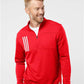 Adidas Men's 3-Stripes Double-Knit Quarter-Zip Pullover