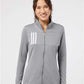 Adidas Women's 3-Stripes Double Knit Full-Zip Jacket