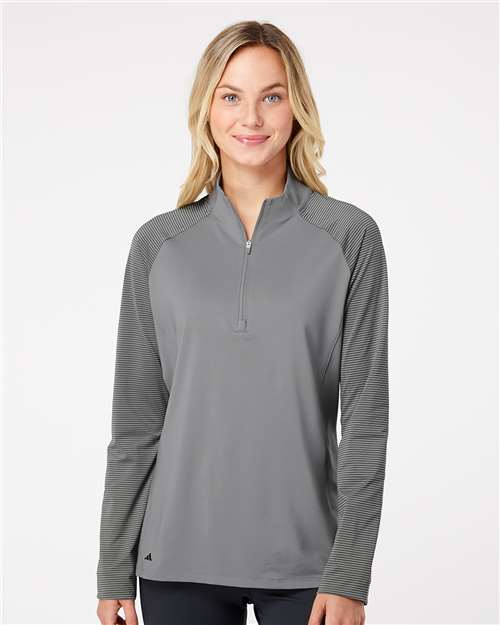 Adidas Women's Ultimate365 Lightweight Raglan Quarter-Zip Pullover