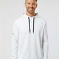 Adidas Men's Textured Mixed Media Midweight Hooded Sweatshirt