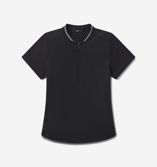 UNRL Amelia Short Sleeve Polo Ã¢â‚¬â€œ Black