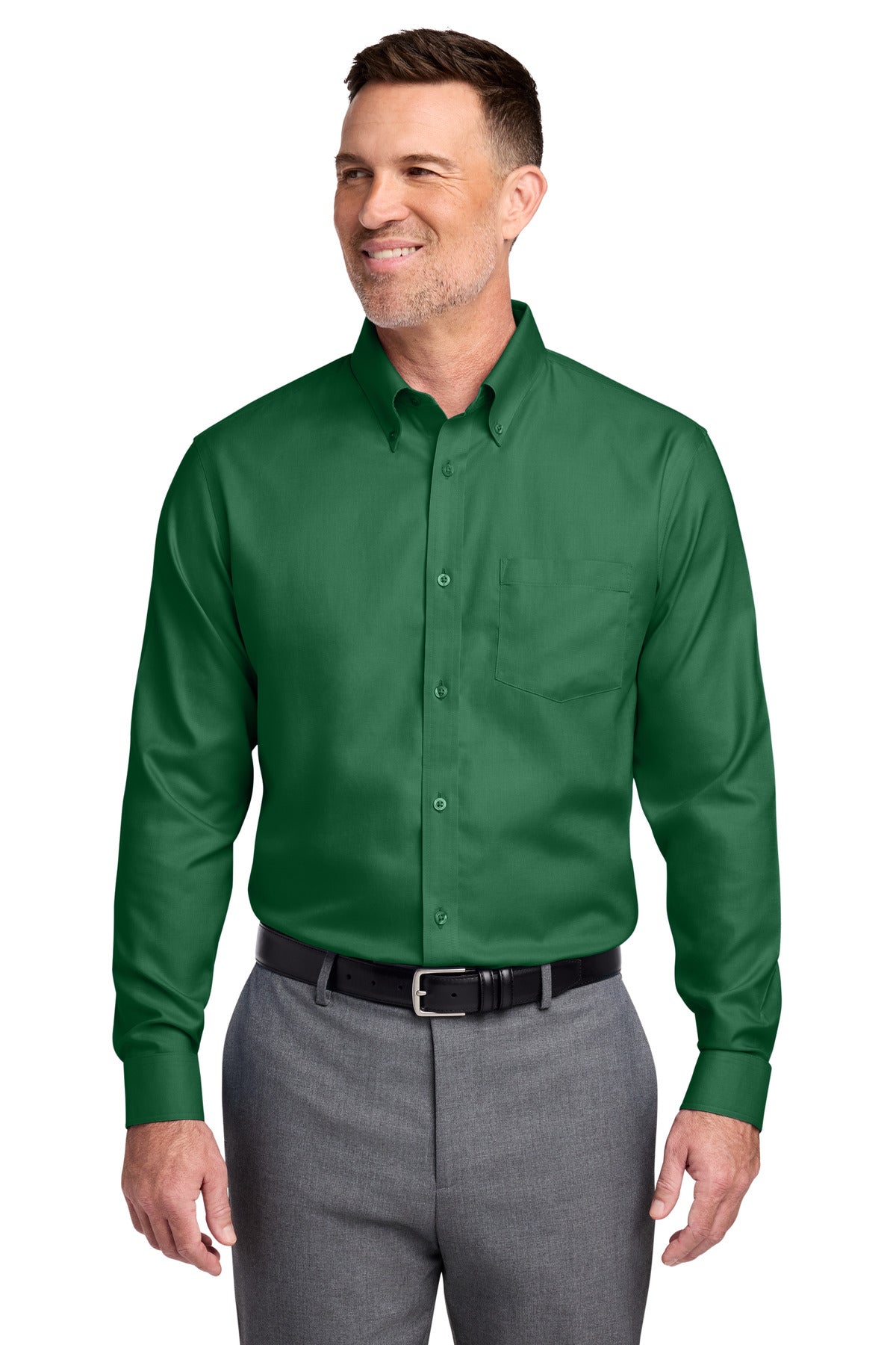 Brooks Brothers ®  Wrinkle-Free Stretch Nailhead Shirt BB18002 | Add Your Logo