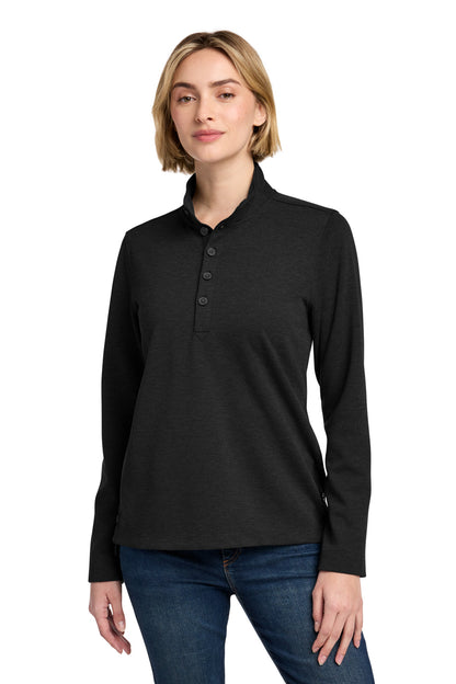 Brooks Brothers ®  Women's Mid-Layer Stretch 1/2-Button BB18203 | Add Your Logo