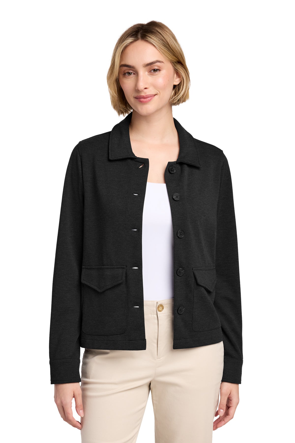 Brooks Brothers ®  Women's Mid-Layer Stretch Button Jacket BB18205 | Add Your Logo
