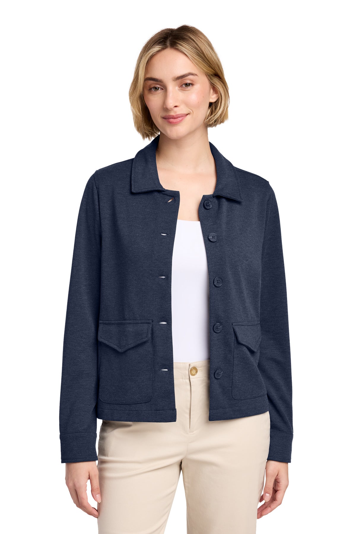Brooks Brothers ®  Women's Mid-Layer Stretch Button Jacket BB18205 | Add Your Logo