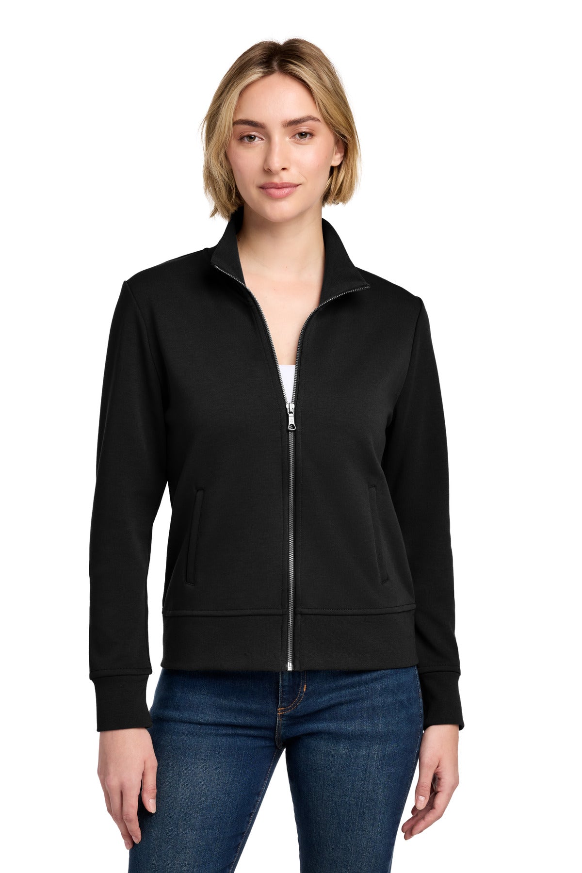 Brooks Brothers ®  Women's Double-Knit Full-Zip BB18211 | Add Your Logo