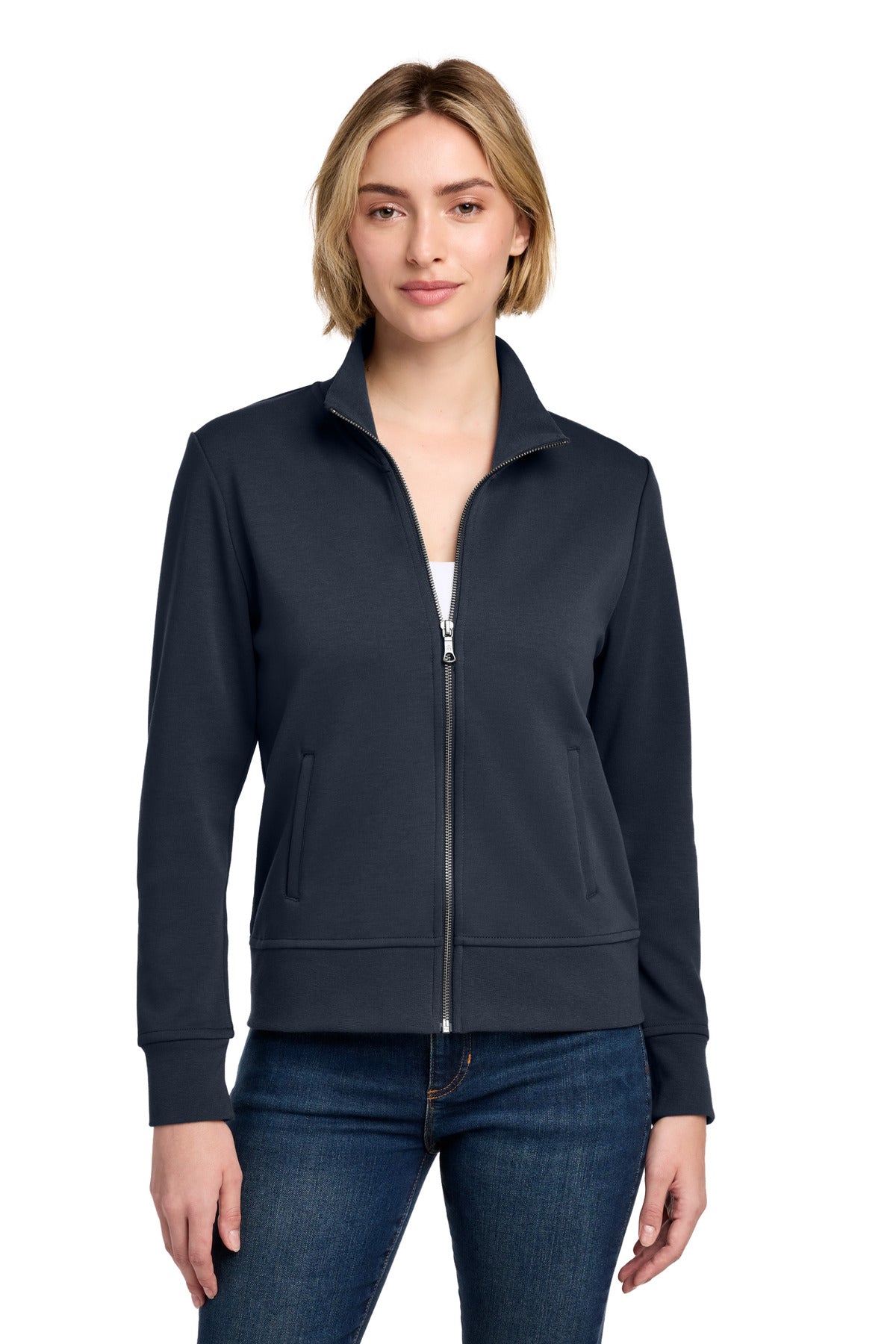 Brooks Brothers ®  Women's Double-Knit Full-Zip BB18211 | Add Your Logo