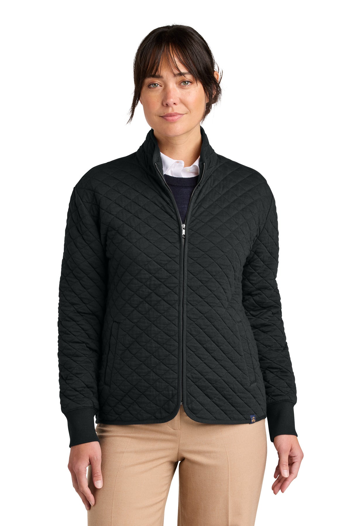 Brooks Brothers   Women's Diamond Quilt Full-Zip BB18213